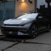 Kiafóliázás KIA EV6 Teckwrap Darg Grey Silk Kiafólia HM01 gyors választó